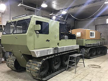 Аренда гусеничного снегоболотохода